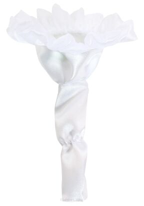 Kryza z ogonem do małego mikrofonu atłasowa  śr13cm/h18cm 3139