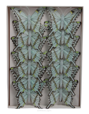 Motyl dekoracyjny na klipie 8cm 282809 (19080/1)