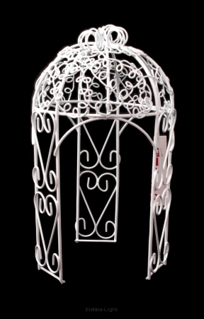 Altanka metalowa biala dekoracyjna 24428  274CAN0383 h17/śr9cm
