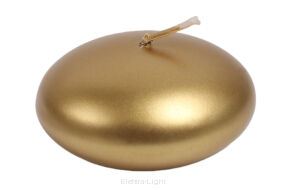 Świeca dysk pływający metalik 8cm (10821)