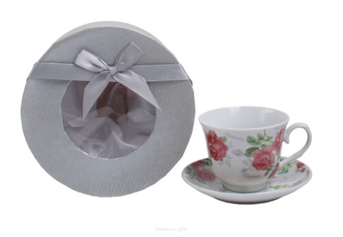 Filiżanka ceramiczna z podstawką w ozdobnym pudełku KF27002/FA-582 26738