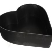 Osłonka serce przecierane szare 26x24x8cmH P0178-26N