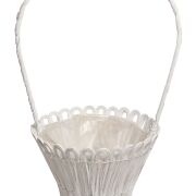 Koszyk wiklinowy biały osłonka JL-C16-0614 śr26/h60cm