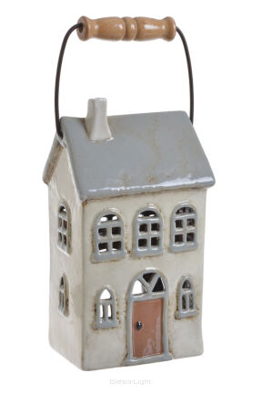 Domek ceramiczna/rączka h-22cm 228CAN13377 (27661)