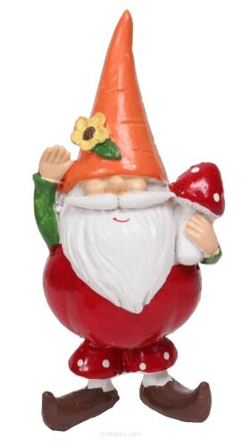 Krasnal figurka ceramiczna HY-4614/15 12cm