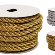 Sznurek dekoracyjny brokatowany 7mm 4,5m (30442)
