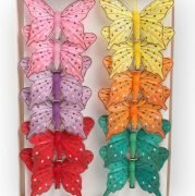 Motyl dekoracyjny na klipie 8cm 01609 (19080/1)