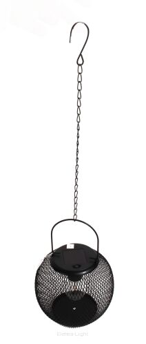 Metalowa lampa solarna wisząca HCE-211092 śr15/h61cm