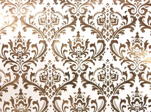 Organza bronzing z metalicznym wzorem 39cmx9y