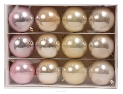 Bombki w pudełku 8cm/12szt 230CAN5680/90