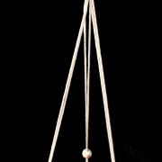 Półka BOHO z makramy - kwietnik WIK-31-00023-21 śr25/h65cm