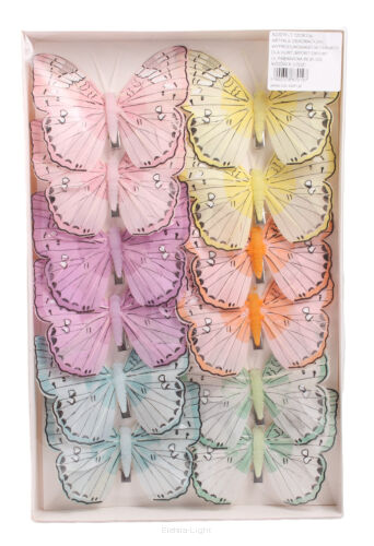 Motyl na klipie A22015LT (19090/1) 12cm
