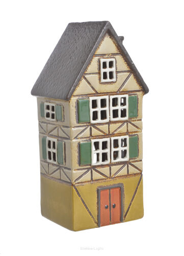 Domek ceramiczny- lampion h-26,5cm 228CAN15850 (27665)