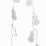 Girlanda drewniana - lampki led śr8cm/8szt 100cm HY-1892/94