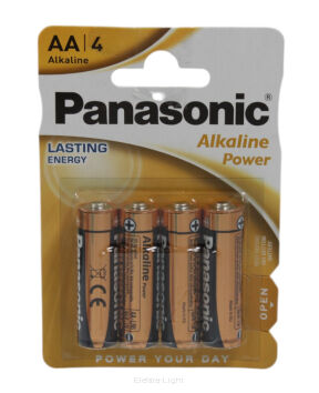 Bateria Panasonic Alkaline Power AA LR6 Size M 1,5V