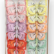 Motyl dekoracyjny na klipie 8cm A21017 (19080/1)