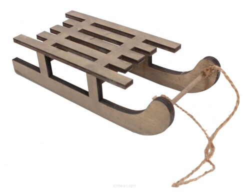 Sanki drewniane zawieszka TG36891 20x8x4,5cm