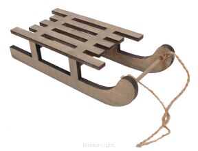 Sanki drewniane zawieszka TG36891 20x8x4,5cm