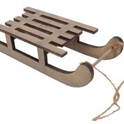 Sanki drewniane zawieszka TG36891 20x8x4,5cm