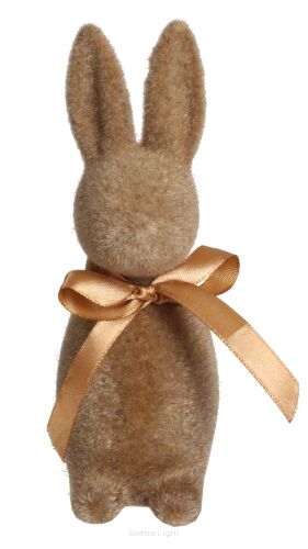 Zając figurka omszała z kokardką 15cm SF1030-5/WIPK- (26125)