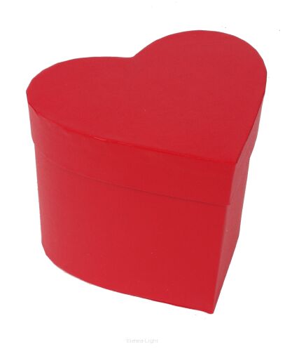 Flowerbox pudełko dekoracyjne serce RED 15cmx13cm/h12cm