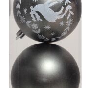 Bombki plastik 8cm 4szt/opk. RHR84 z reniferem
