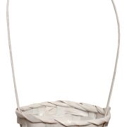 KOSZYK BAMBUSOWY biały YF012172W ŚR14/H30CM