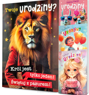 Karnet urodziny dziecięce Pan Dragon B6 HOLO (92303)