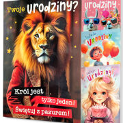 Karnet urodziny dziecięce Pan Dragon B6 HOLO (92303)