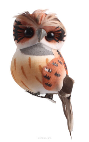 Sowa na klipie W22387 (23845) 6cm/10cm