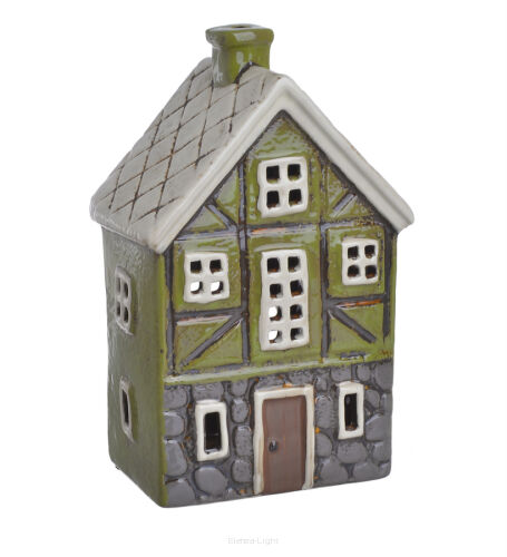 Domek ceramiczny-lampion h-21,5cm 228CAN15310 (27663)
