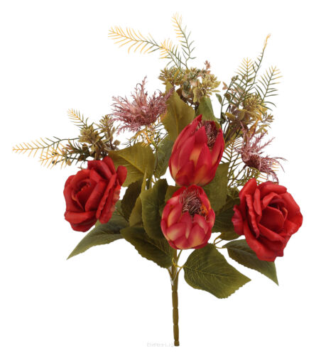 Bukiet płaski róża /protea 45 cm KDGW25