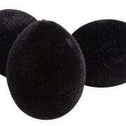 Jajko flokowane czarne 6szt/opk.TG63637-9 5cm