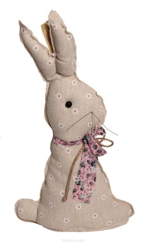 Zajączek z lnianego materiału AE007/6 40cm