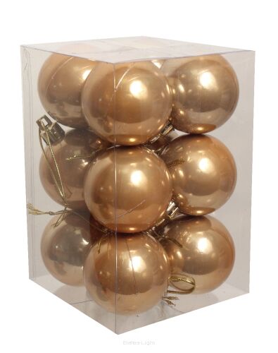 Bombki plastik TG26142 12szt/opk. śr4,5cm