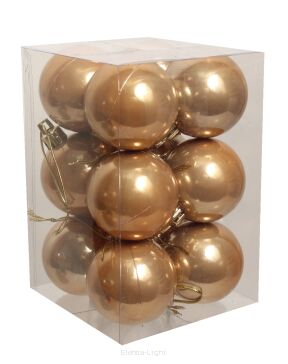 Bombki plastik TG26142 12szt/opk. śr4,5cm