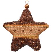 Gwiazdka zawieszka brązowo-złota WHA07B005K-1 śr. 30cm     -50%