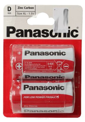 Bateria Panasonic Zinc Carbon D R20 Size XL-1,5V