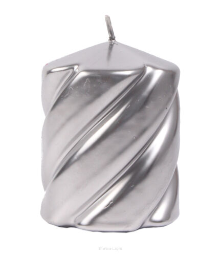 Świeca walec TWIST efekt lustra 80/100mm (10688)