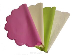 Folia podwójna serweta wzorek śr50cm wzory sprzedawane losowo
