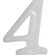 Świeczka cyferka biala 12cm różne cyfry
