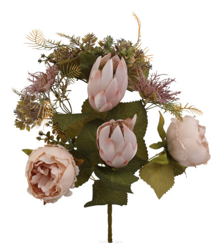 Bukiet piwonia/protea 45cm KDGW26