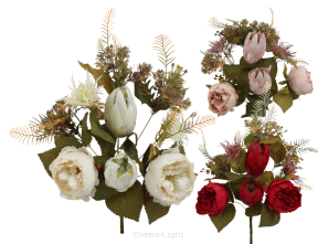 Bukiet piwonia/protea 45cm KDGW26
