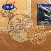 Serwetki flizelinowe DUNI Yule Tide Creme 40x40cm