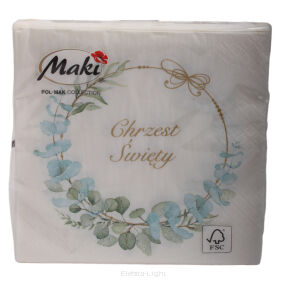 Serwetki Maki Chrzest 20szt (33x33cm)