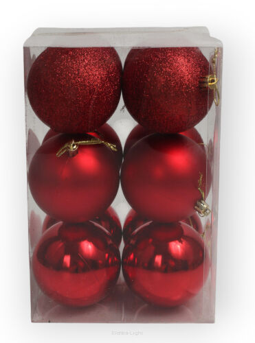 Bombki plastikowe 7cm H1910312 (27495) S/12
