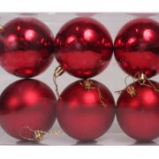 Bombki plastik BPL/8006 śr8cm 6szt/kpl.
