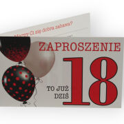 Zaproszenie "18 URODZINY" Pol-Mak Z (92183)