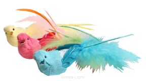 Ptaki na klipie h3/sz16cm 6szt/opk. BIRDS/N-51 MIX