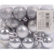Bombki plastikowe H1903007 24 sztuki (26838) 2,5cm